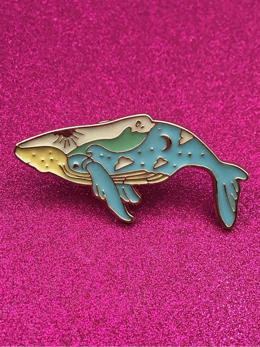 Whale Enamel Pin